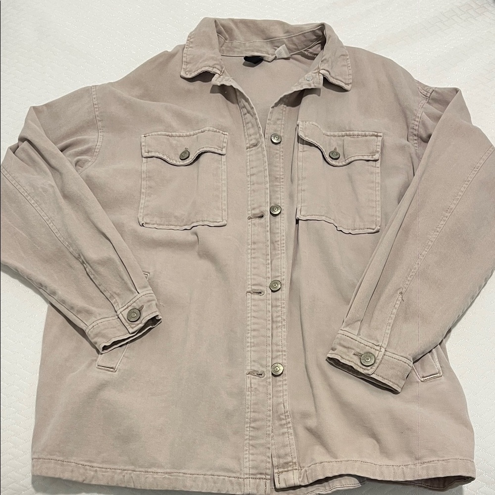 H&M Light Tan Jacket oversized